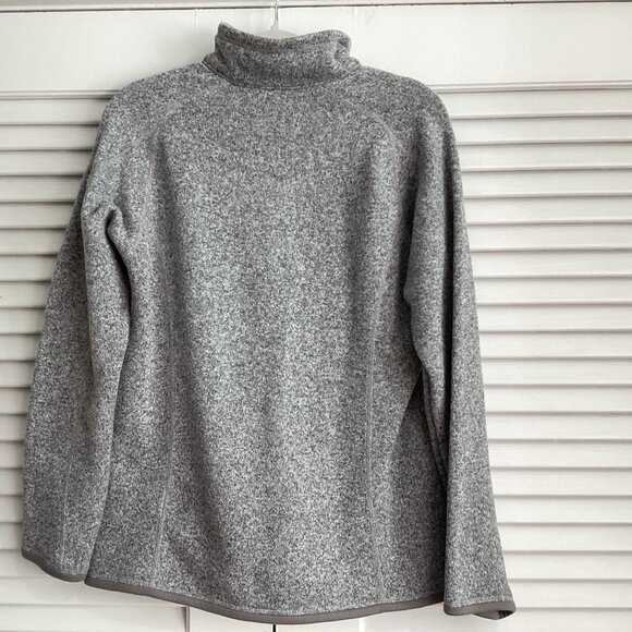 Patagonia Womens Grey Better Sweater 1/4 Zip Pullover Jacket Size L - Picture 6 of 11